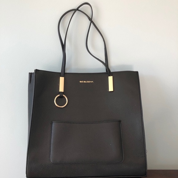 Big Buddha Handbags - Big Buddha Black Tote Handbag